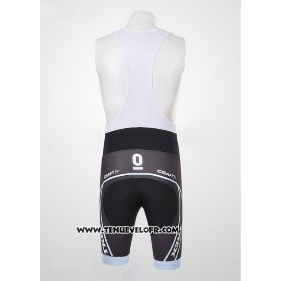 2011 Maillot Ciclismo Trek Leqpard Azur et Noir Manches Courtes et Cuissard